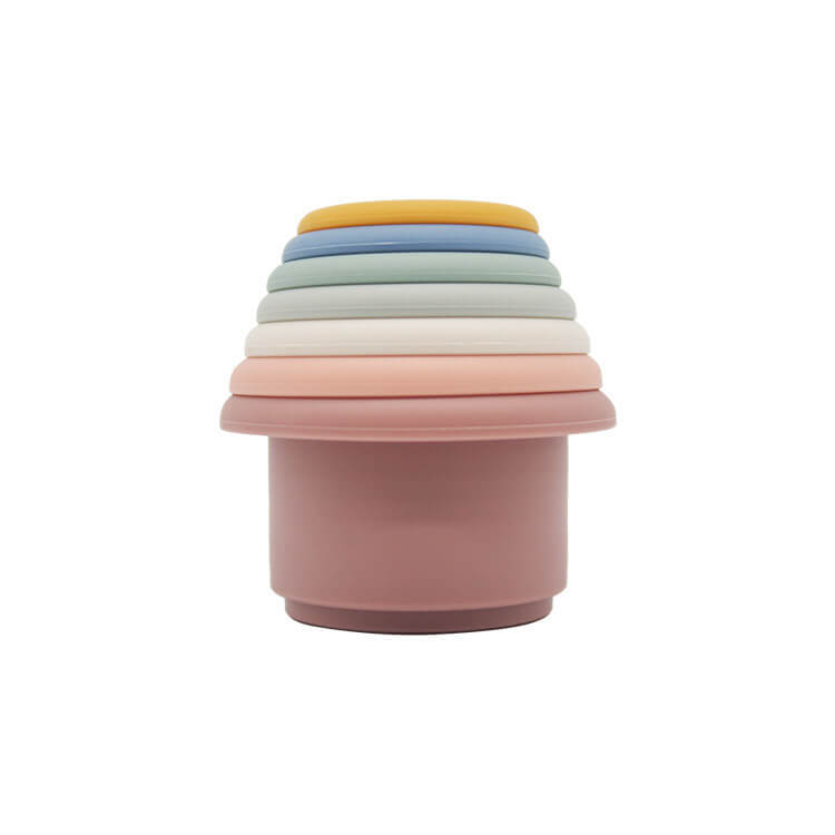 Silicone Stacking Cups Pastel