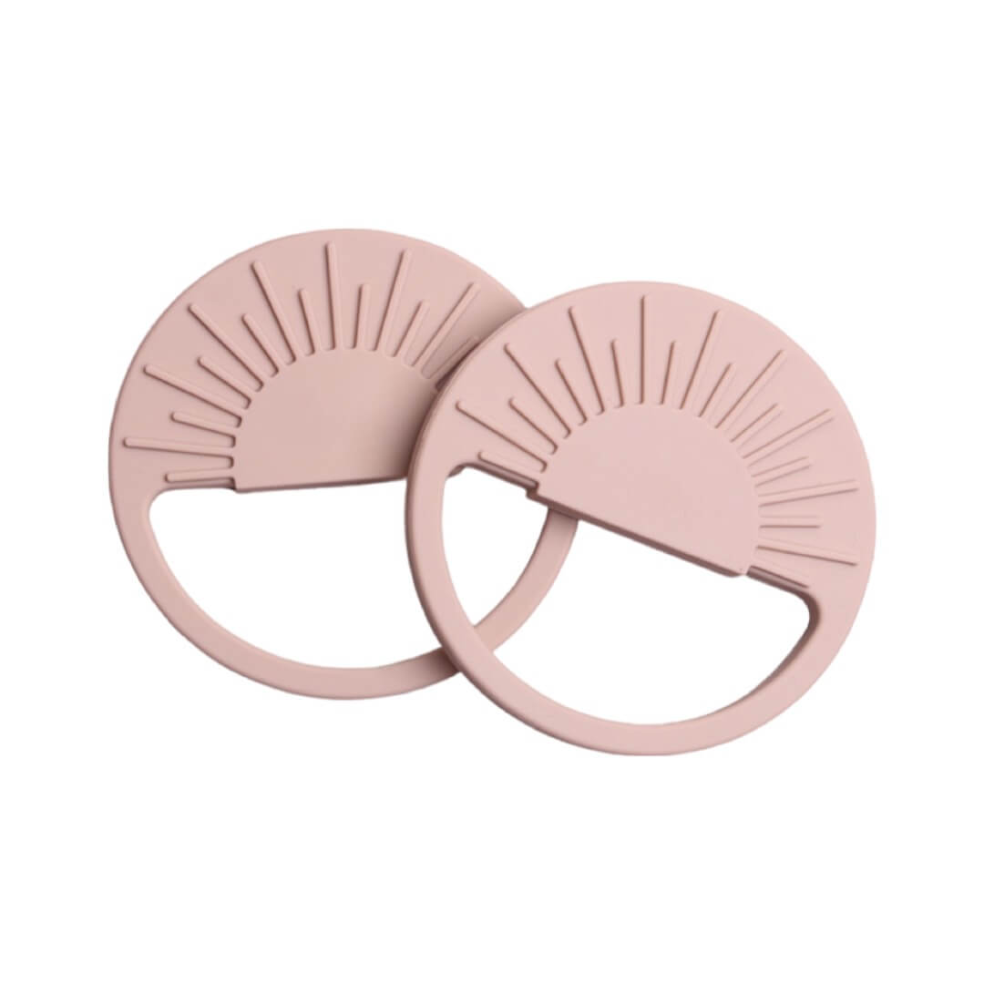 Teether Silicone Ray velvet pink